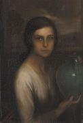 Julio Romero de Torres The girl from Cordoba oil on canvas